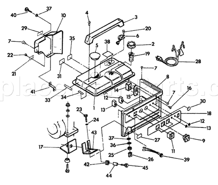 Page A Diagram and Parts List for 9482-0  Briggs and Stratton Generator